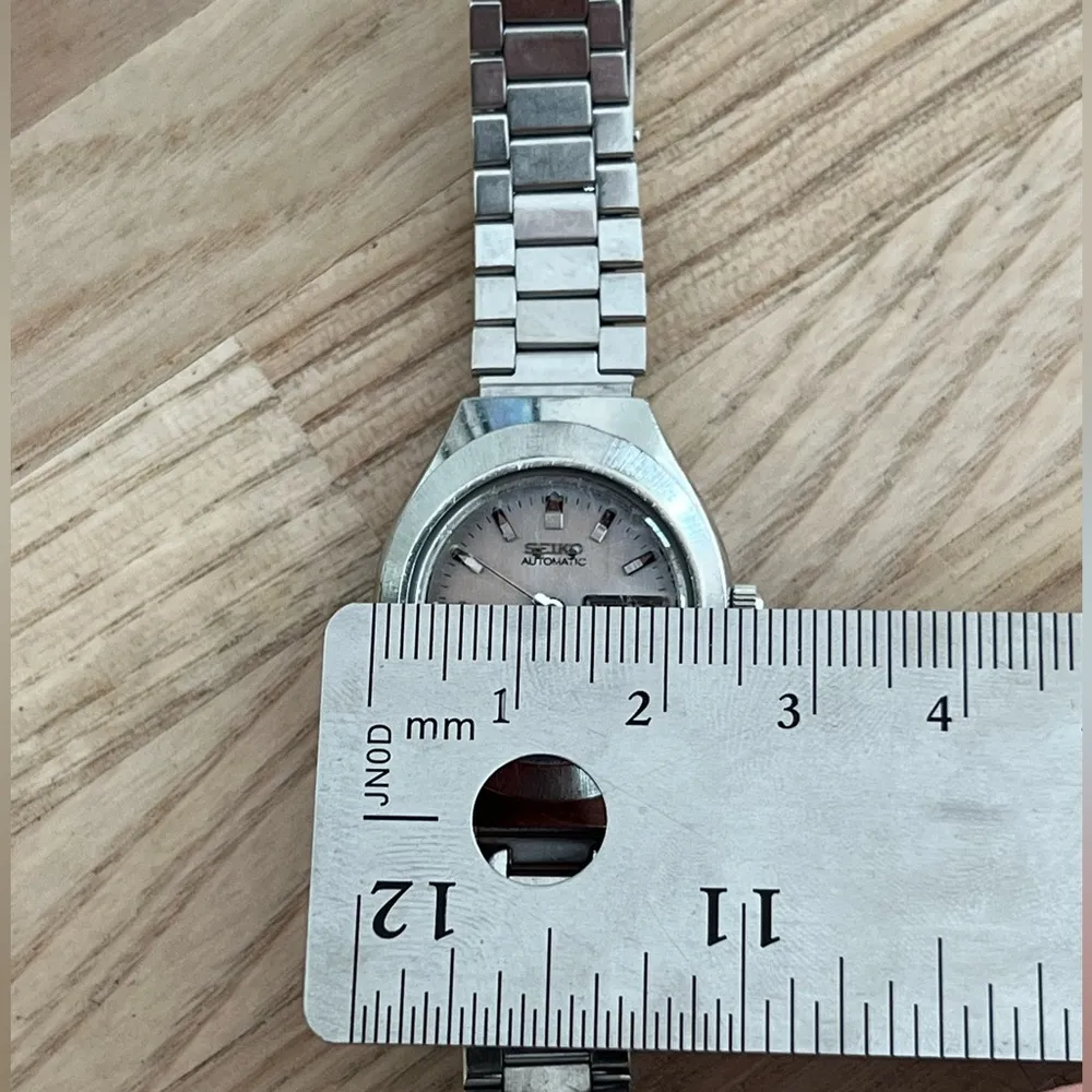 Seiko Ladies Automatic Watch Rare Vintage 17 Jewels Hi-Beat Stainless Band Pearl - Image 11