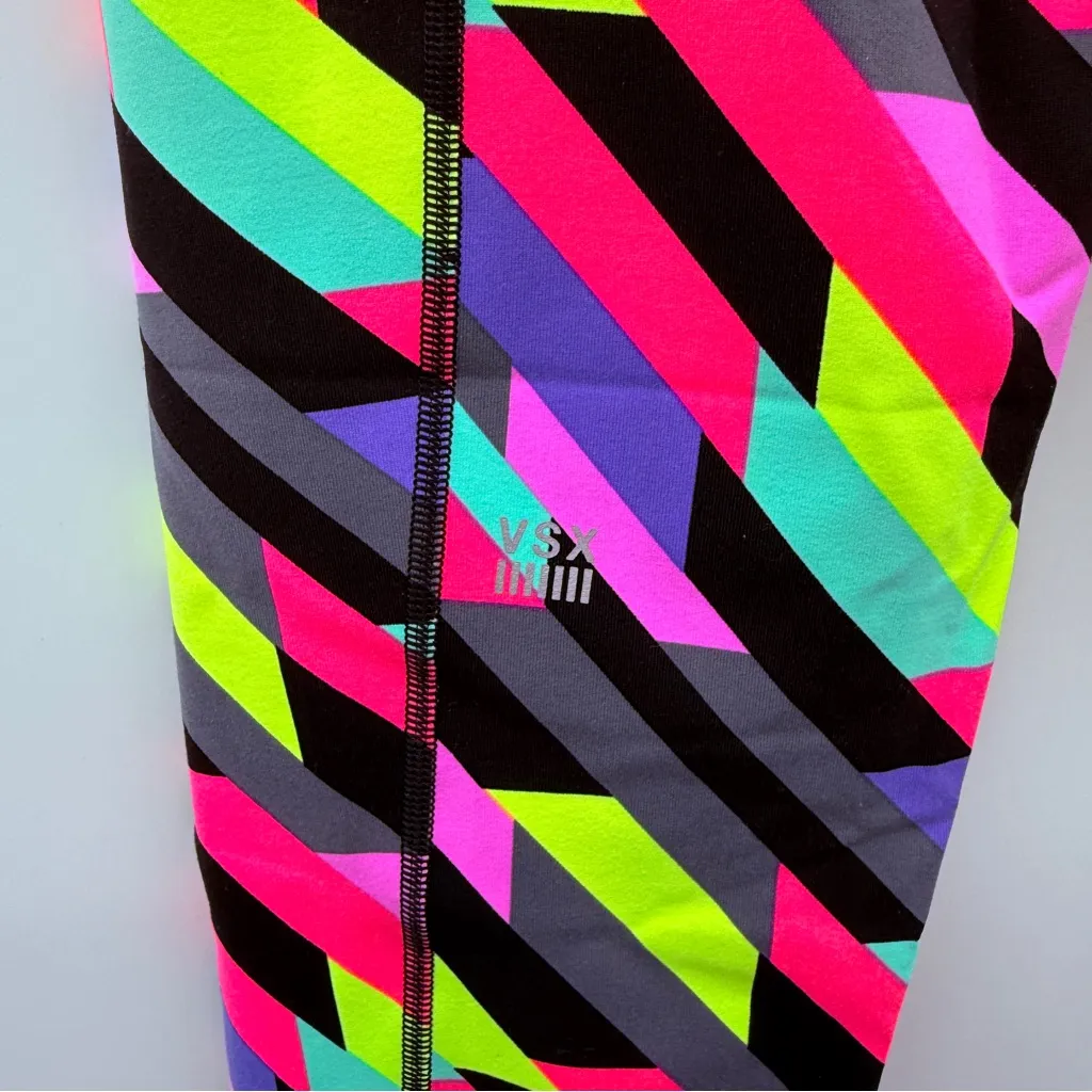 Victoria Secret‎ Sport Knockout Multicolor Printed High Rise Leggings Sz L NEW - Image 3