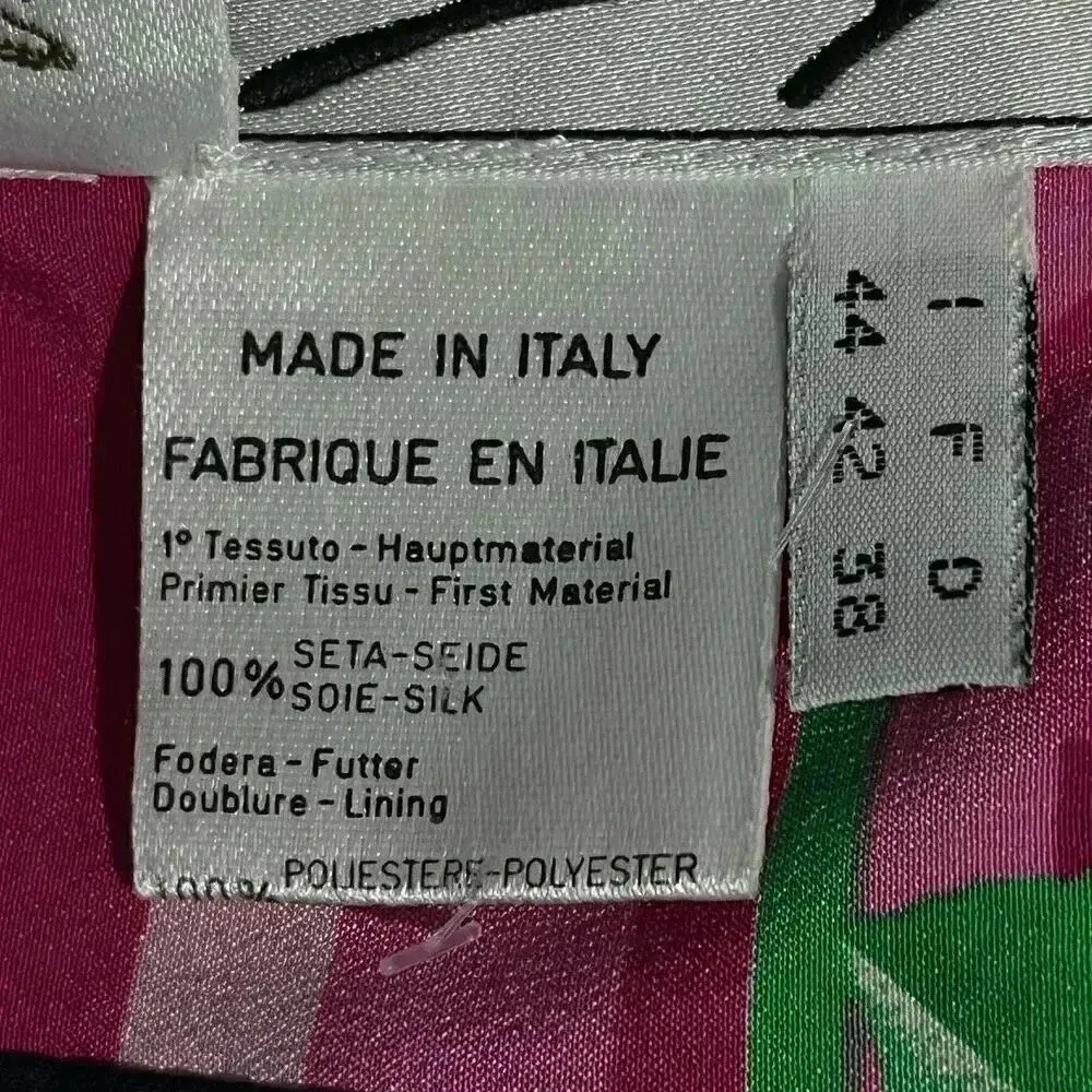 Ginny Neiman Marcus Women’s‎ Vintage 100% Silk Floral Pencil Mini Skirt Small - Image 6