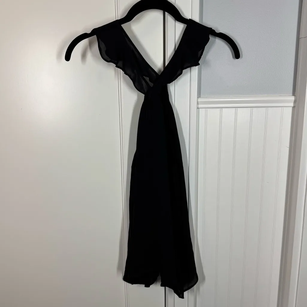 Cami NYC the Lily ruffle halter 100% silk tank Size small closet staple playful - Image 5