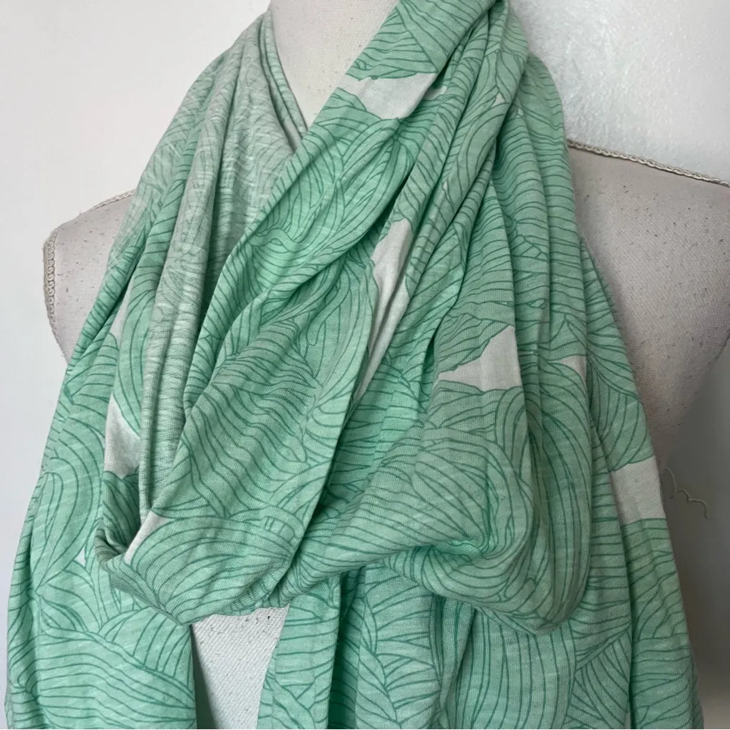 Threadless • Green Patterned Scarf - Image 2