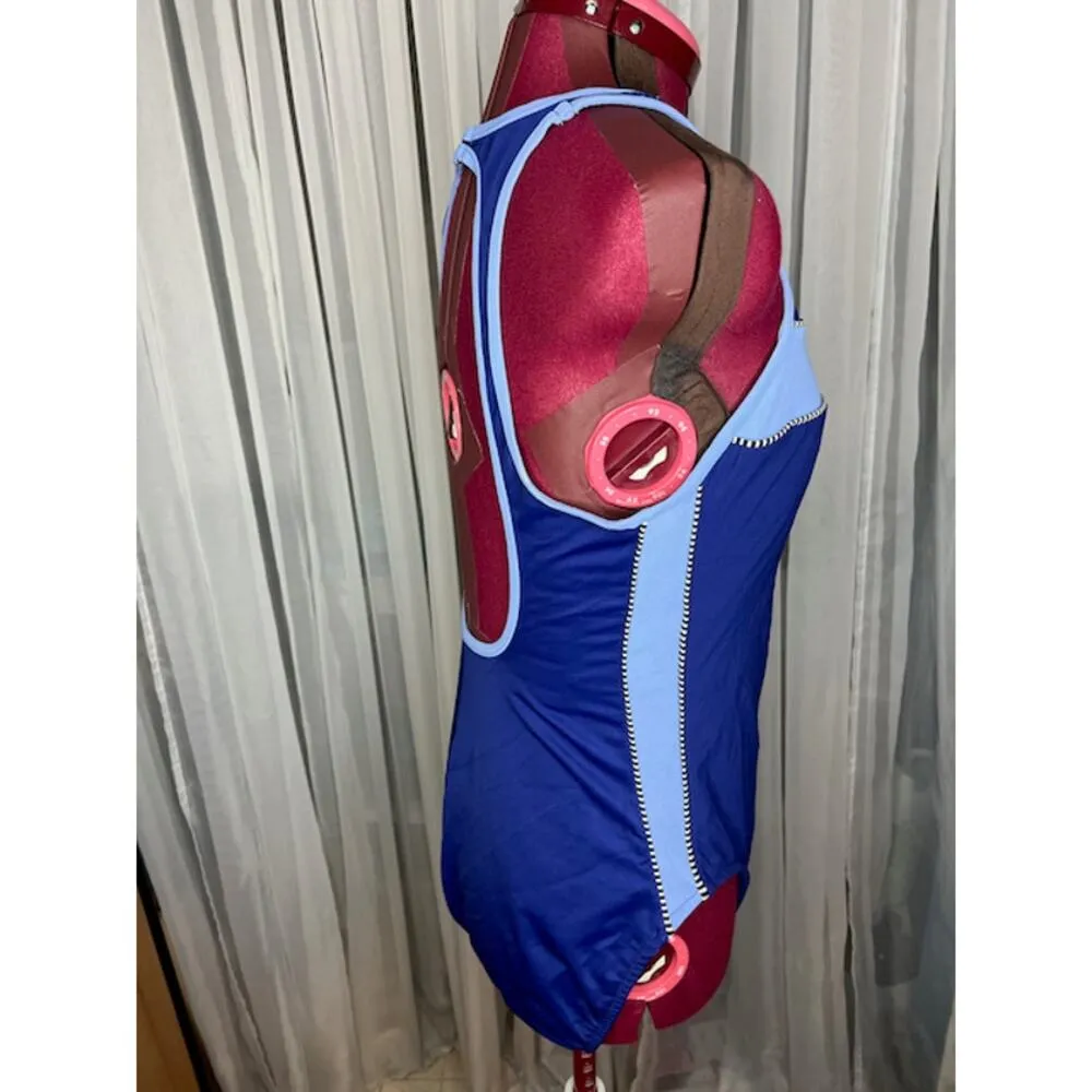 Miraclesuit one piece swimsuit striped blue - Image 6