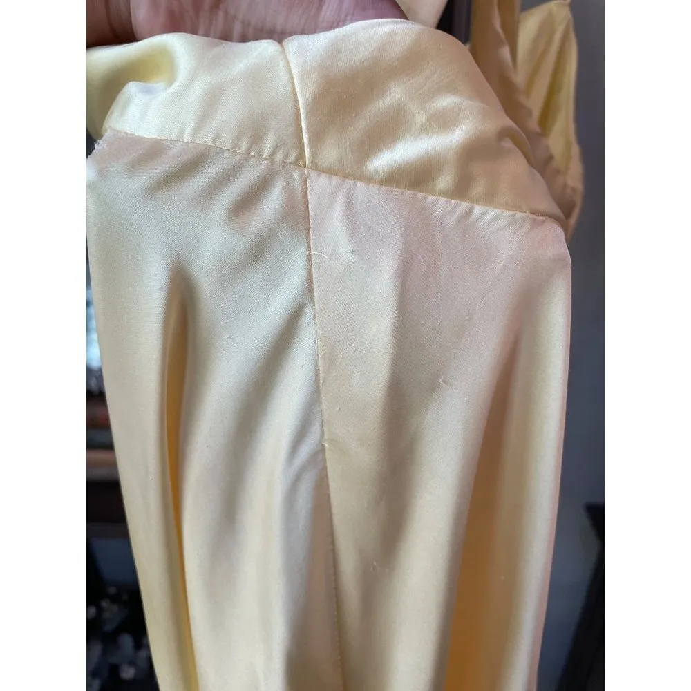 Ieena for Mac Duggal Twist Front Gown Yellow Womens Size 14 - Image 14