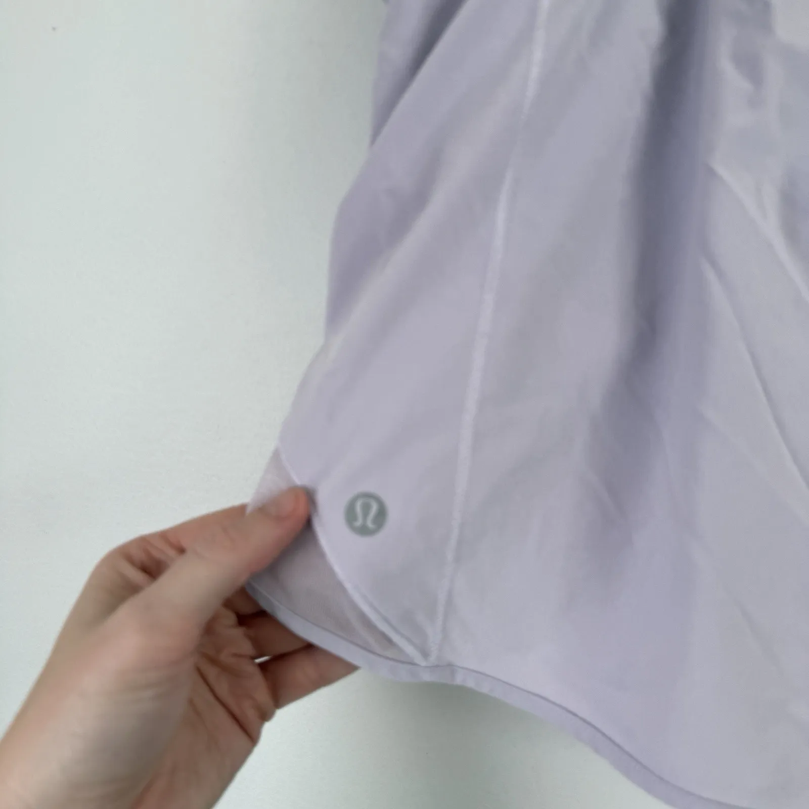 Lululemon Hotty Hot Short High Rise 2.5" Lilac Smoke Purple Gym Womens 12 - Image 4