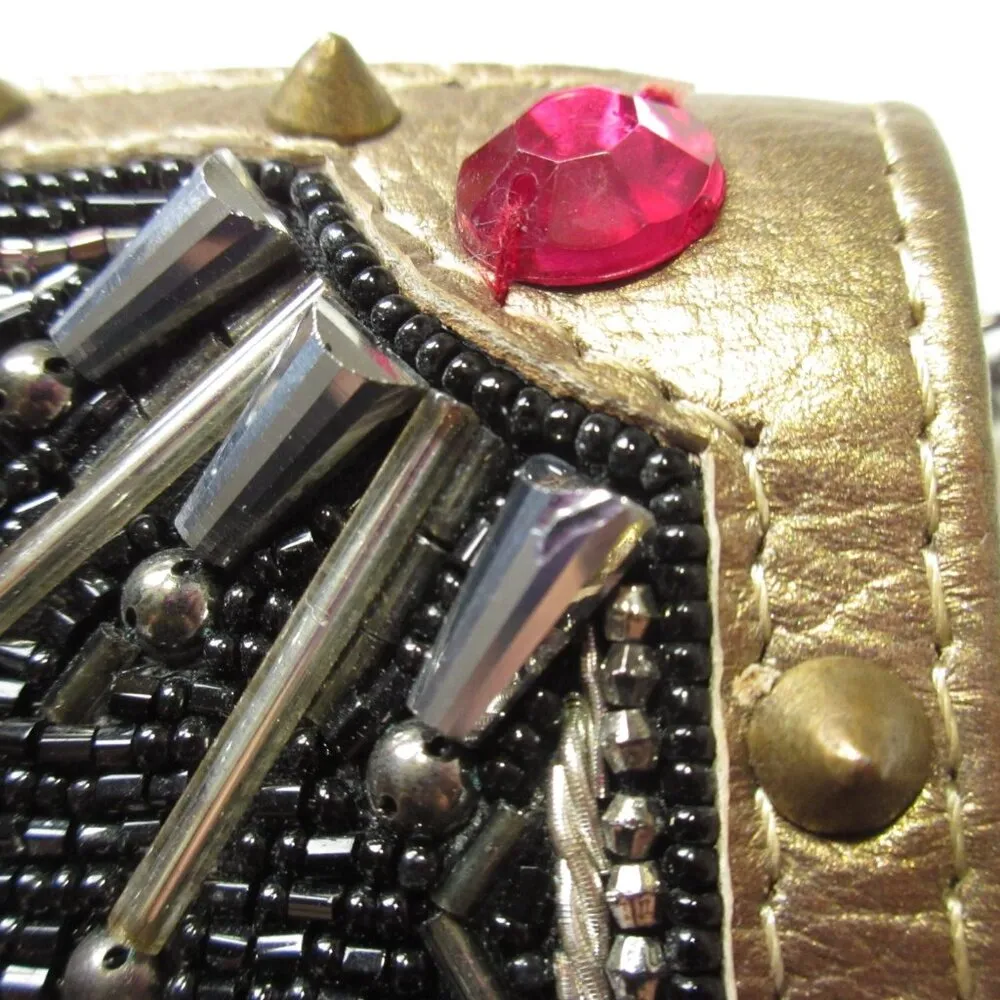 NWT Mary Frances Straight to My Heart Beaded Flap Front Crossbody Purse - Image 11