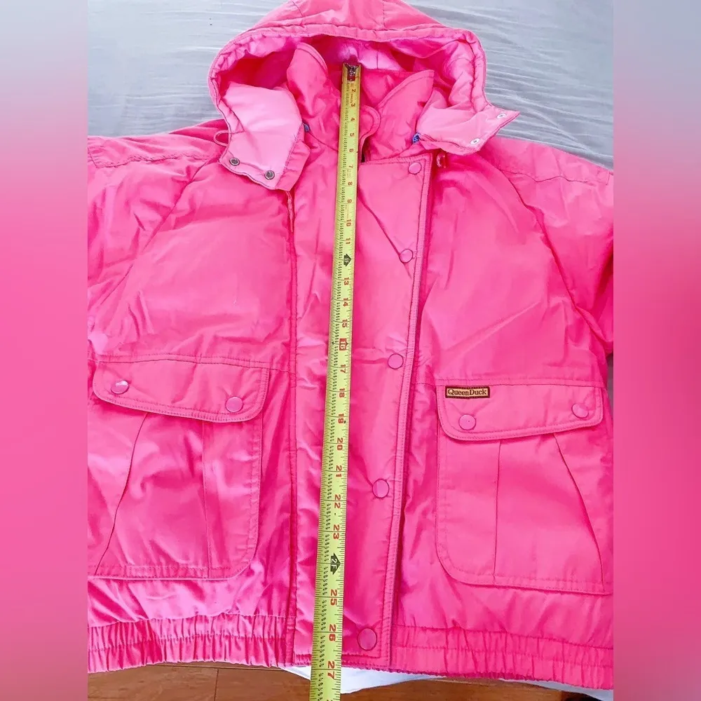 Queen duck Pink Nuptse Goose Down Jacket Winter Puffer Ski Coat L mountaineering Size L - Image 8