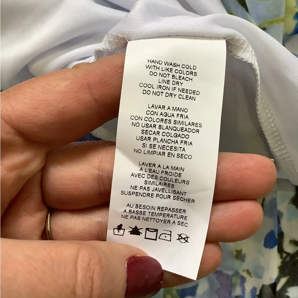 Beautiful MIDI dress 💙💛🤍 Blue Size 8 - Image 5