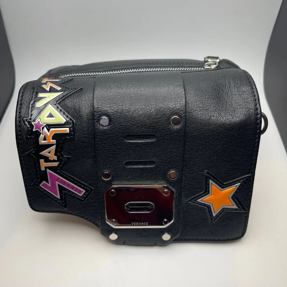 Versace Leather Rockstud Chain-Link Mini Bag - Preowned - Image 10