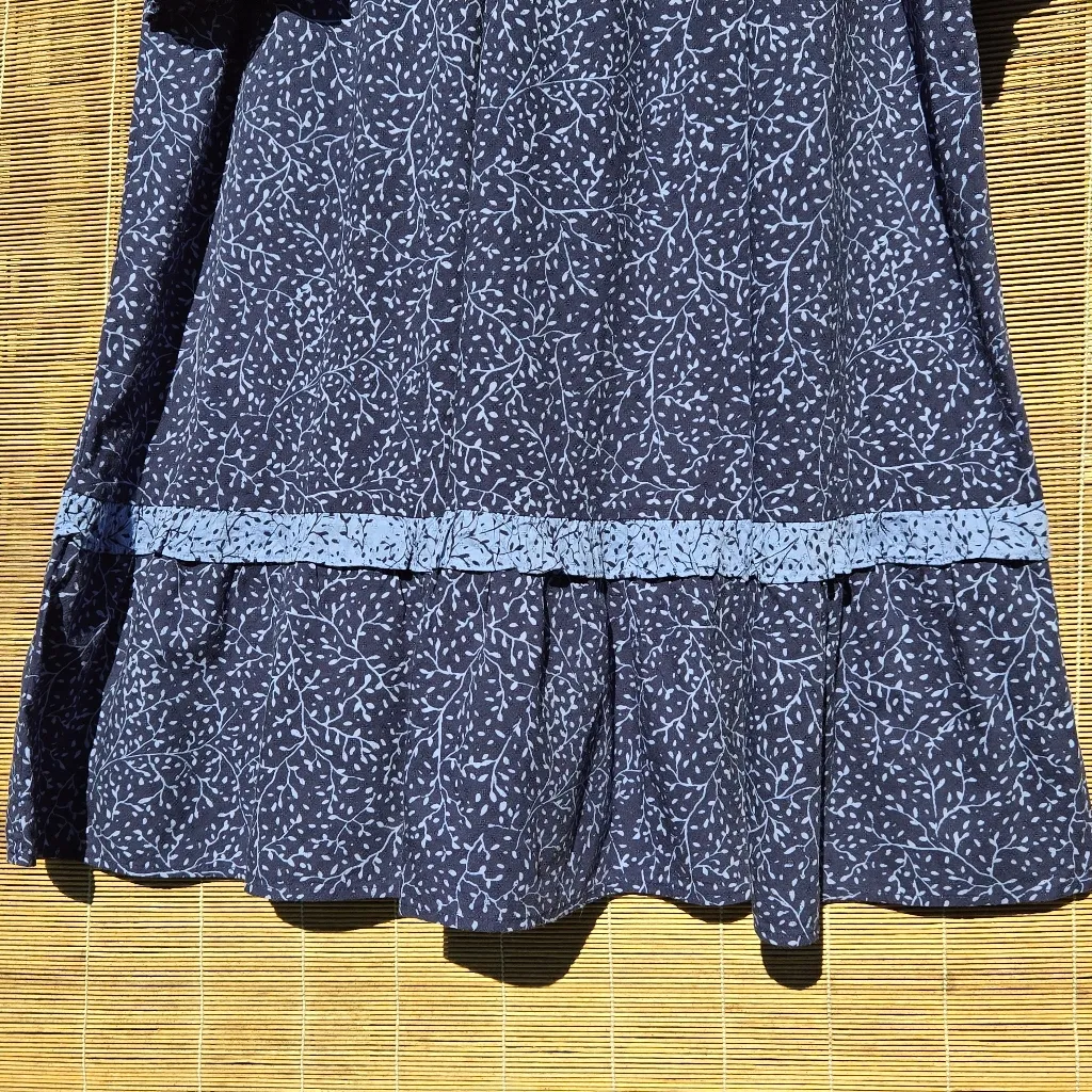 NEW Universal Thread Blue Balloon Long Sleeve Ruffle Cotton Blend Dress XXL - Image 5