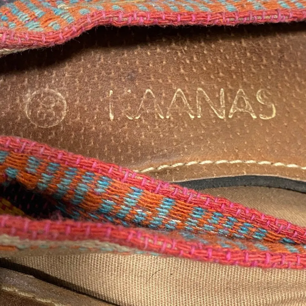 Kaanas Striped Espadrille Flats Size 36 - Image 6