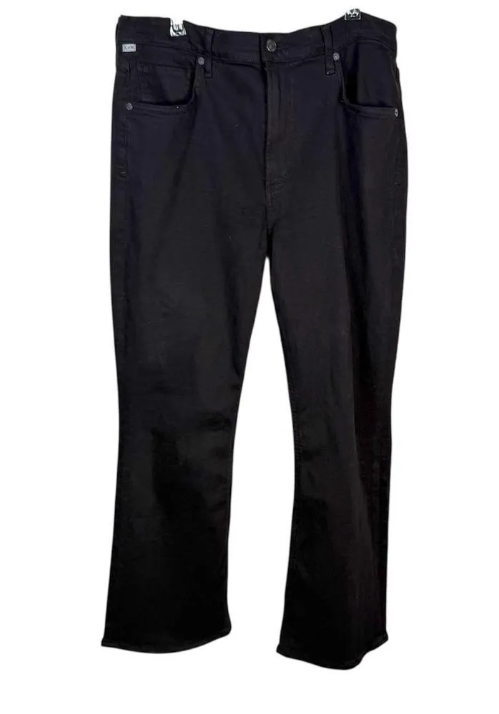 Citizens of Humanity Black Isola Cropped Straight Leg Jean - Image 2