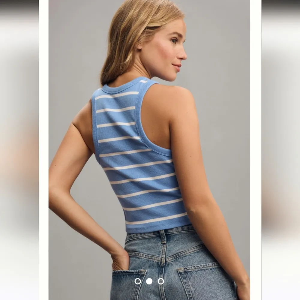 NWT Anthropologie The Blair Baby Tee by Maeve: Sleeveless Cropped Size XL - Image 3