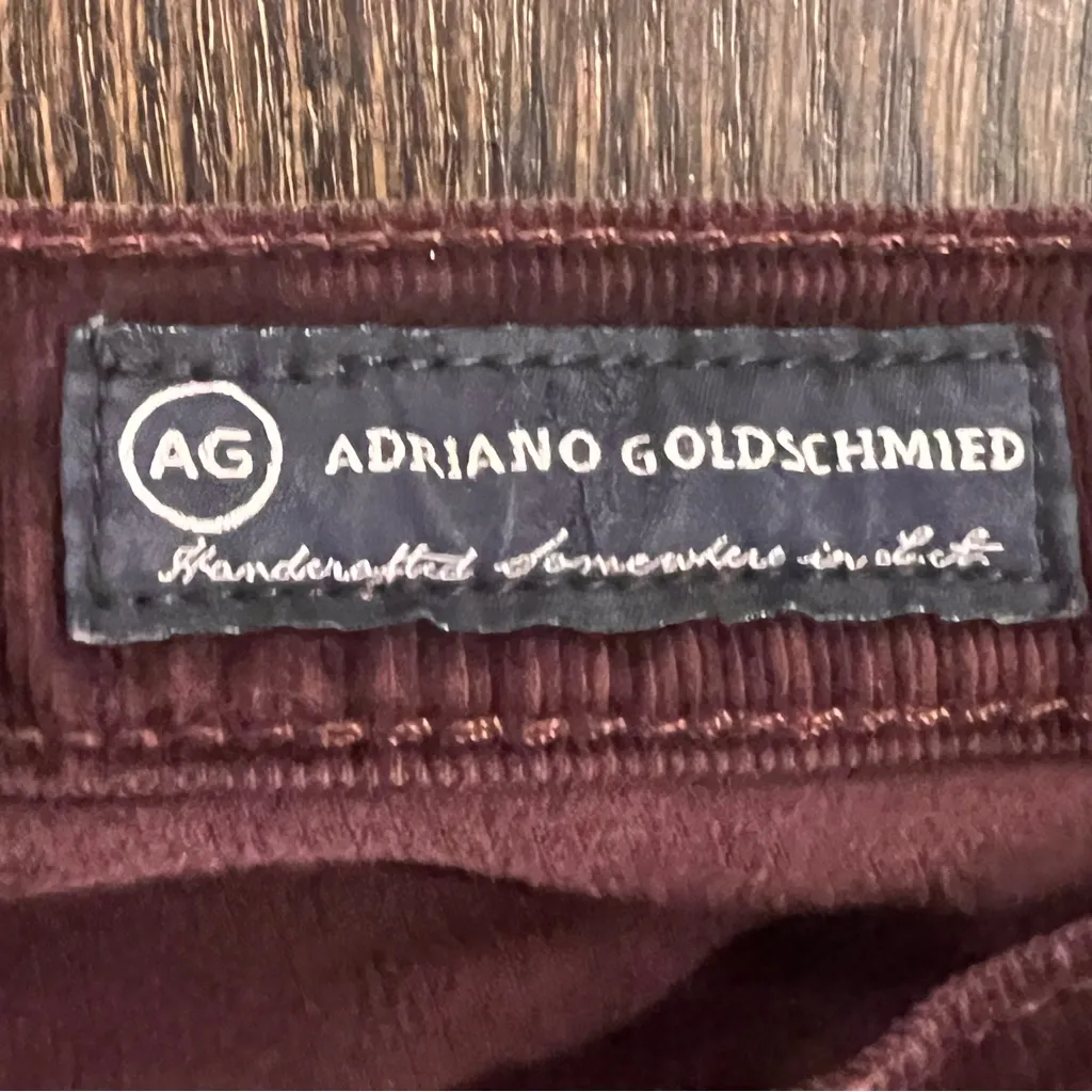 AG Adriano Goldschmied Burgundy Skinny Pants - Image 5
