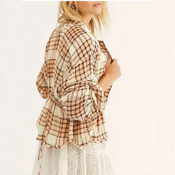 Free People Pacific Dawn Plaid Shirt - Image 2