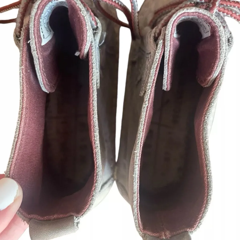 Sorel Duck Snow Boots Size 6.5 Gray Leather Missing Insoles - Image 8