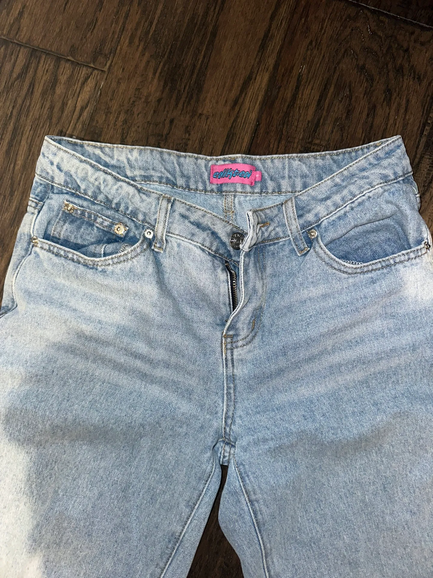 Raelynn Washed Low Rise Baggy Jeans - Image 3