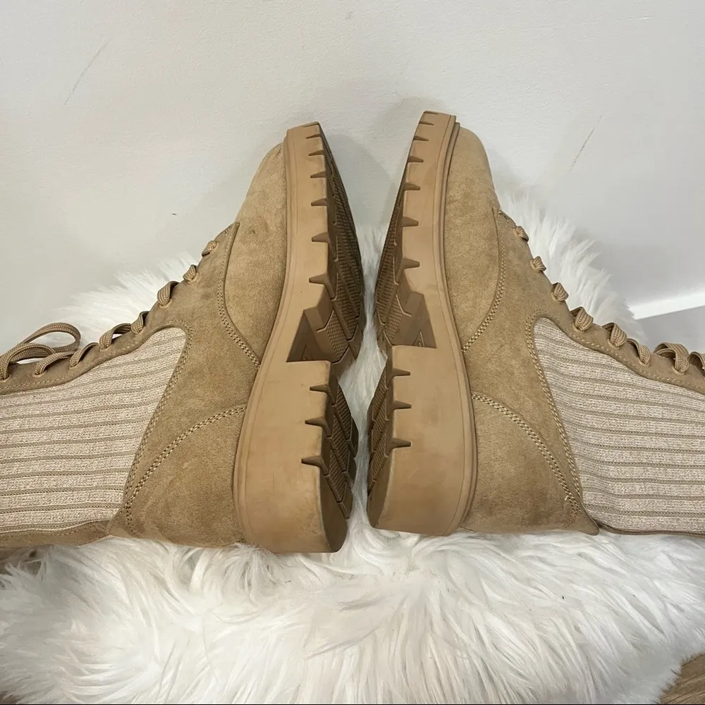 Esprit Ana Women's Sweater Knit Combat Boots sz 9 - Image 8