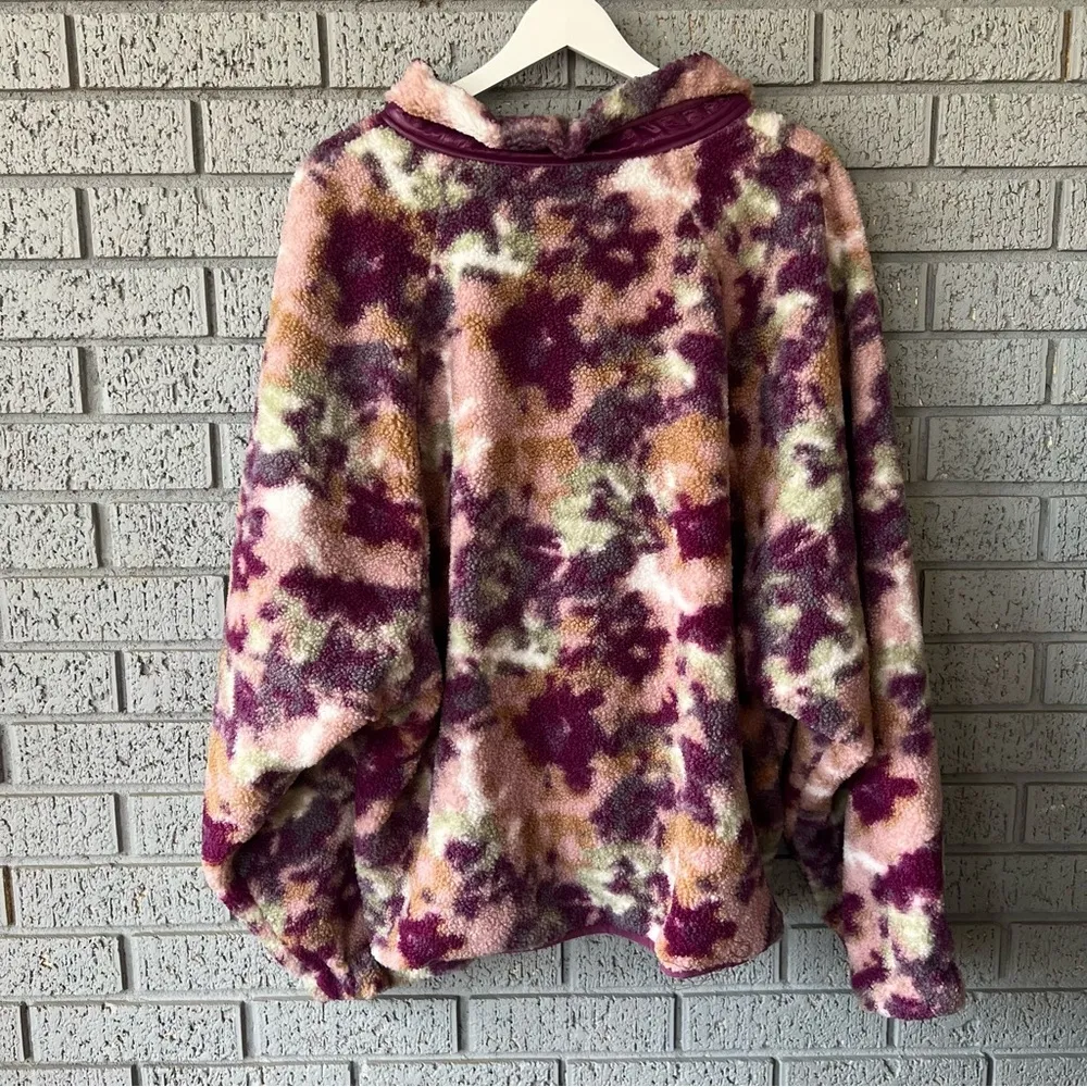 NWT Johnny Was Fleece Jacket Floral Print Size XXL Soft Comfy Boho Teddy Fuzzy - Image 8
