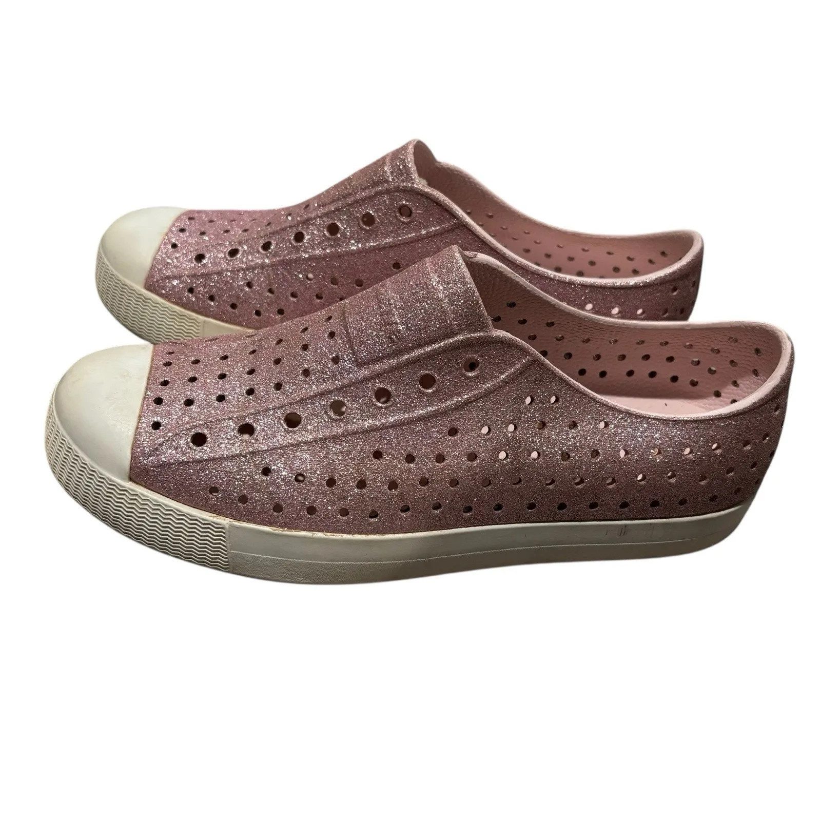 Native Shoes Jefferson Bling Pink Sparkly Shoes Size Women’s 7.5 - Image 9