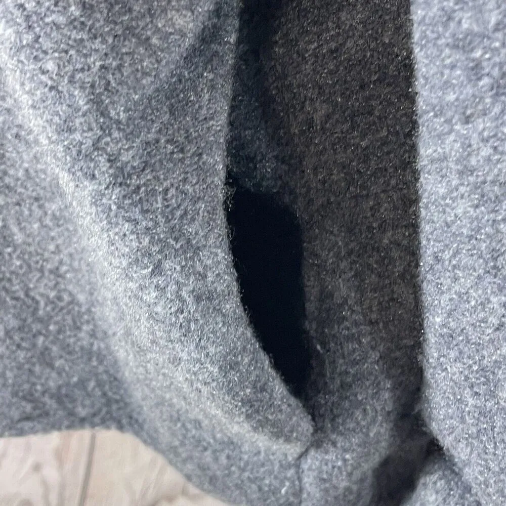 Black Tape Dex SZ X (0X) Fleece Jacket Button Up Long Sleeve Pockets Gray Womens - Image 6