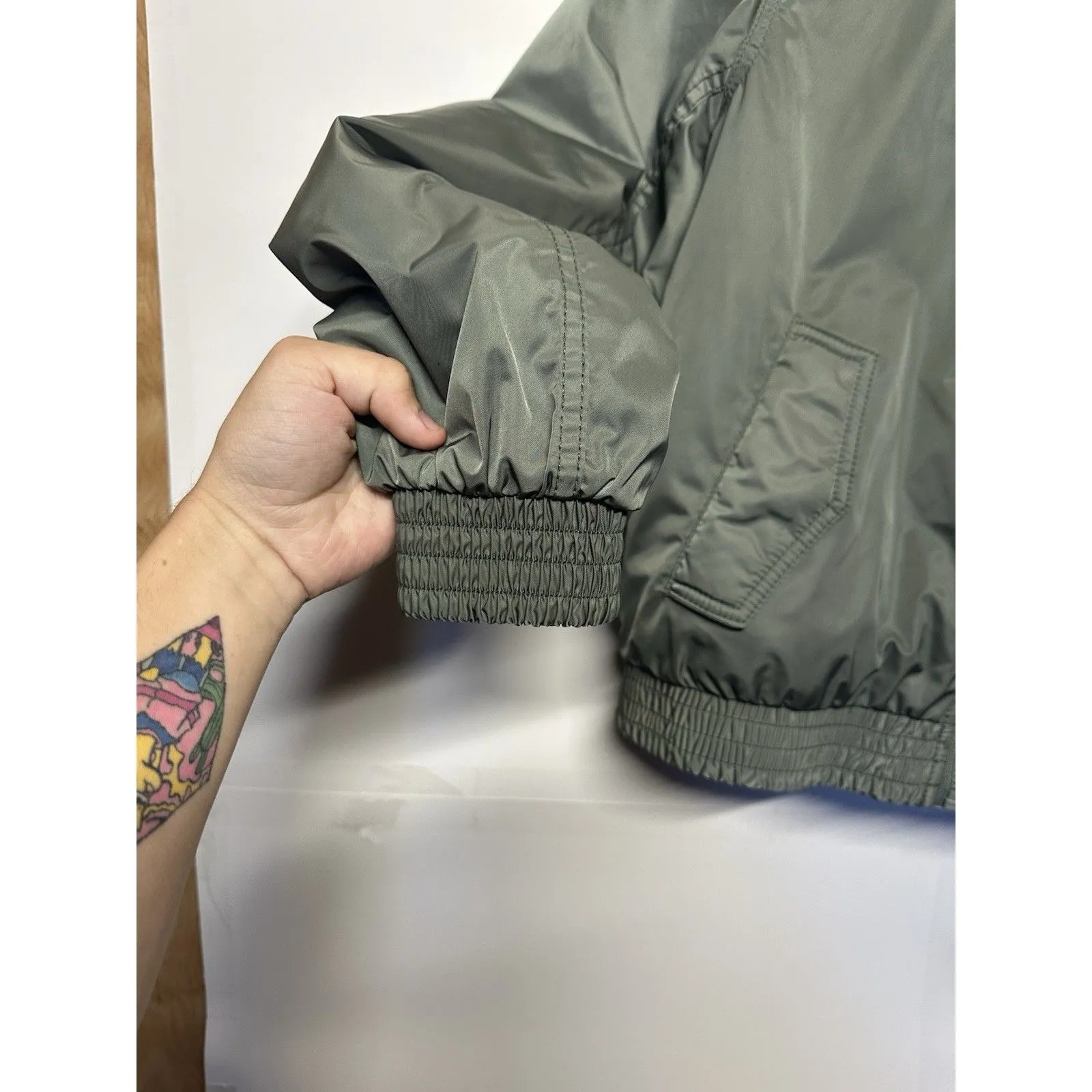 GAP Women's Light Green Jacket Size Small | Casual Lightweight Zip-Up Coat - Image 4