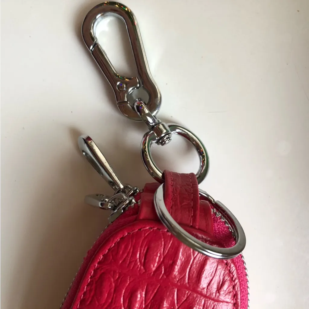 Chic Pink Key & Card Holder Red - Image 5