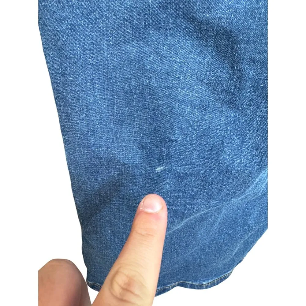 Denim & Co. Stretch Wide Leg Jeans with Seam Detail Medium Wash 14 Reg. - Image 9