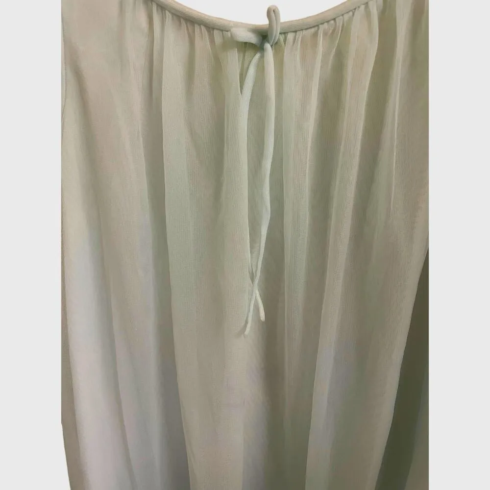 Shirey Vintage Peignoir Nightie & Bed Robe Set Jr. Petite 7/8 Blue - Image 8