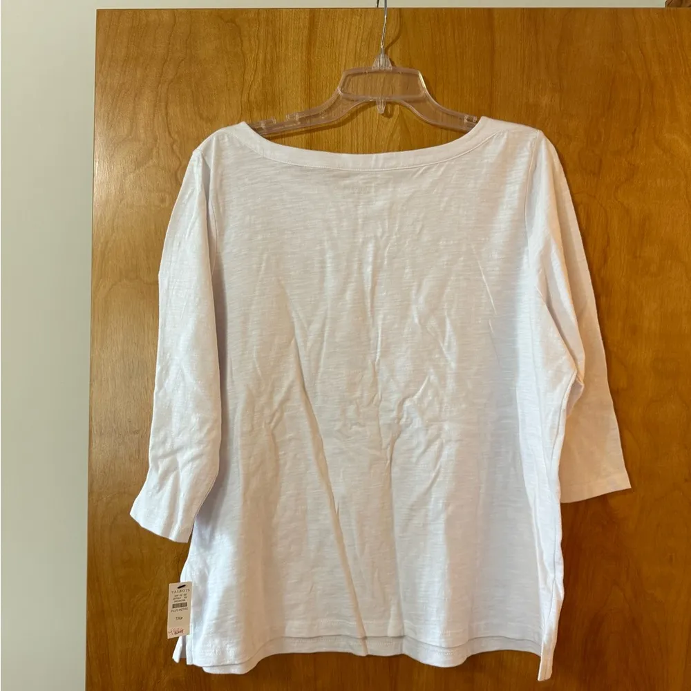 Talbots T-Shirt Sorbet Party Tee Summer Travel Casual NWT Petite Plus 1XP - Image 7