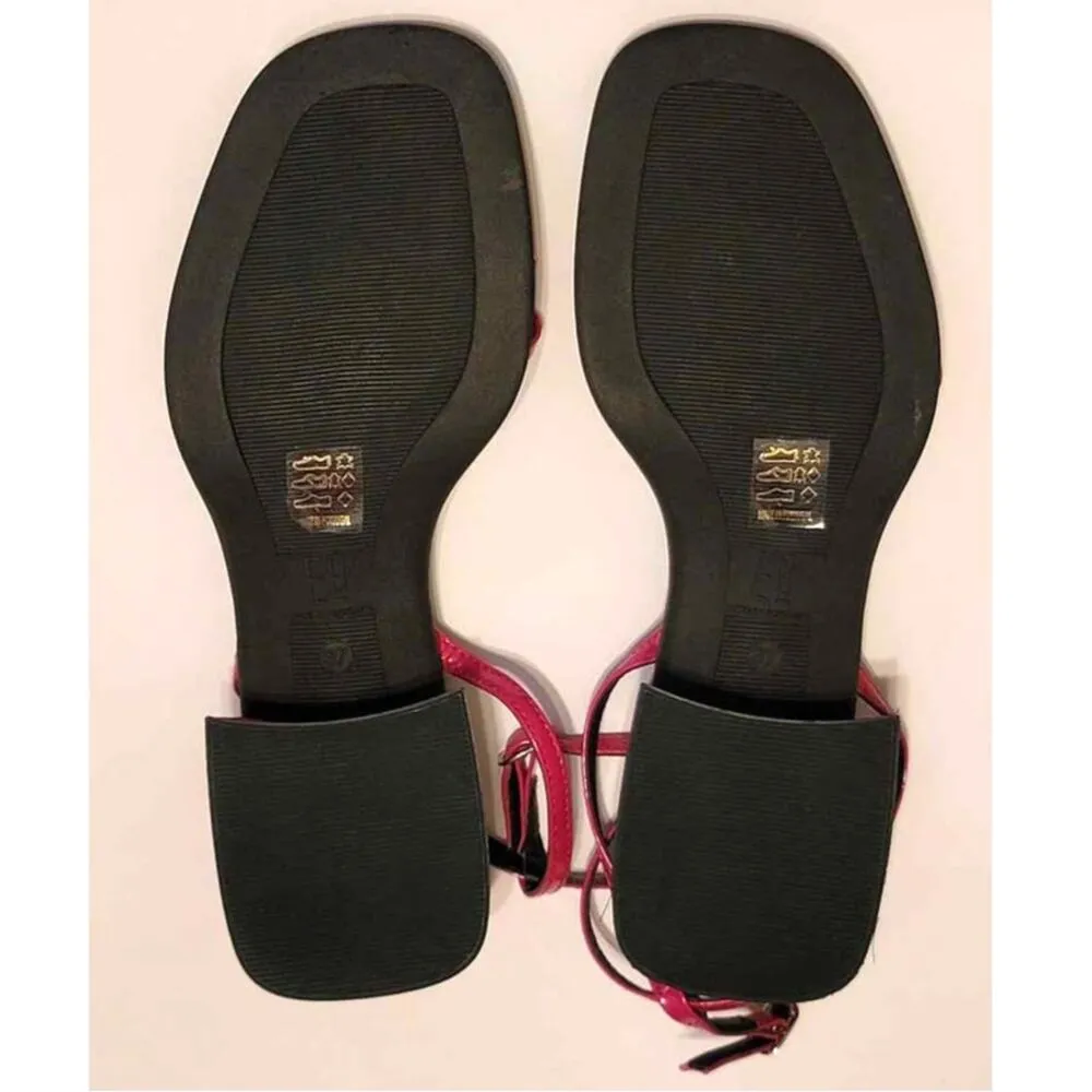 E8 by Miista Rosalyn Pink Strappy Platform Block Heel Leather Sandals 6.5 NWOB - Image 10