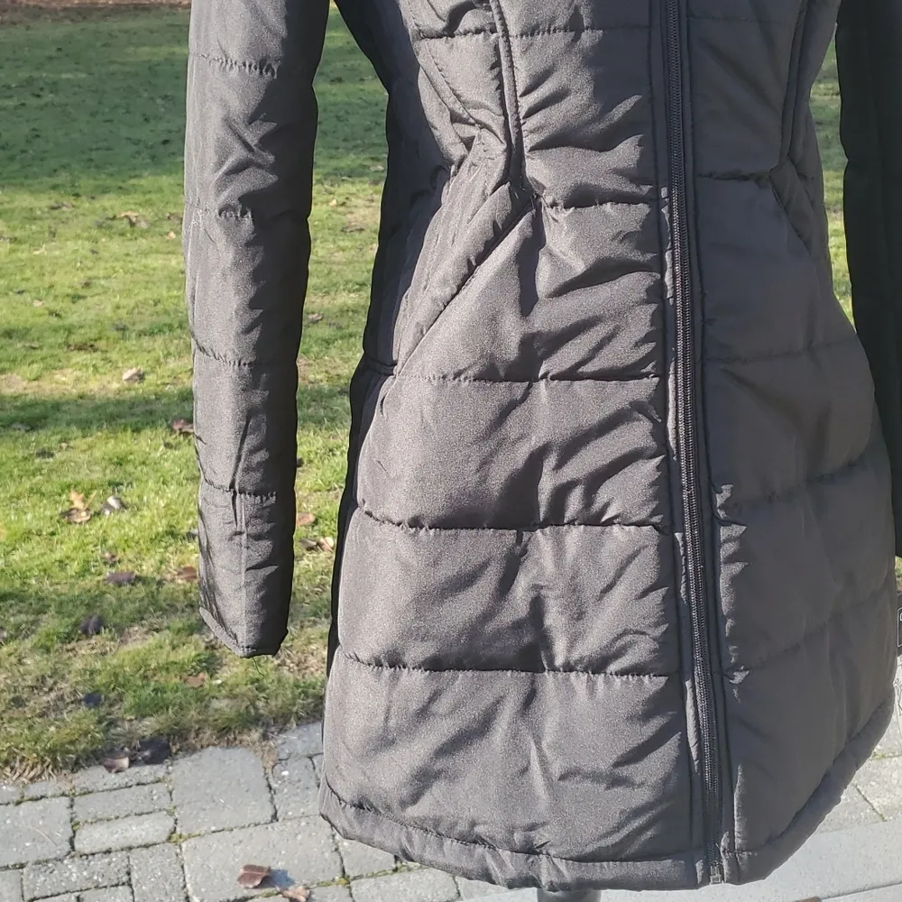 NWT Maralyn & Me Faux Fur Hood Long Puffer Jacket - Image 3