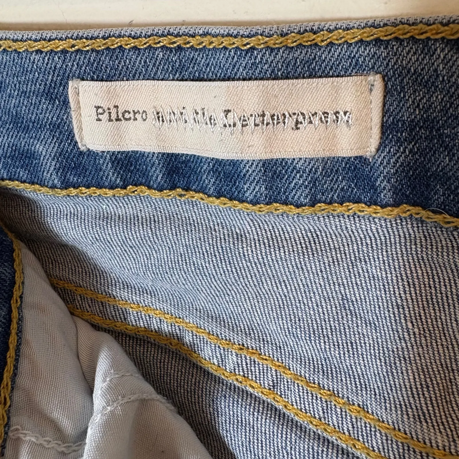 Pilcro Anthropologie Distressed Denim‎ Jeans Lace Up Ankle Detail Size 29 - Image 5