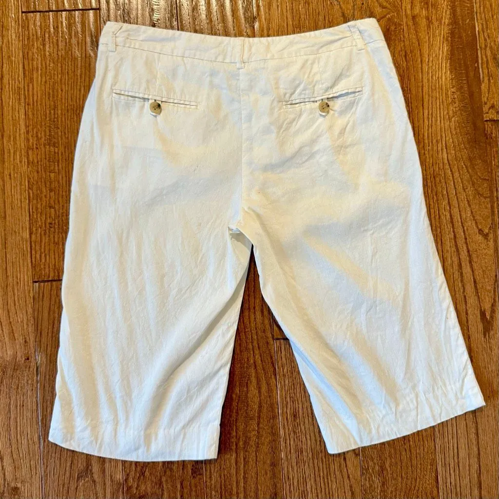 Theory easy linen blend Bermuda shorts size 2 - Image 6