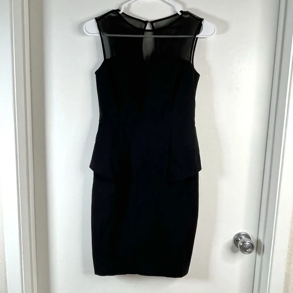 Cache VTG Dress Stretchy Pencil Sheath Small Black Sz 0 XS Party Prom - Image 2