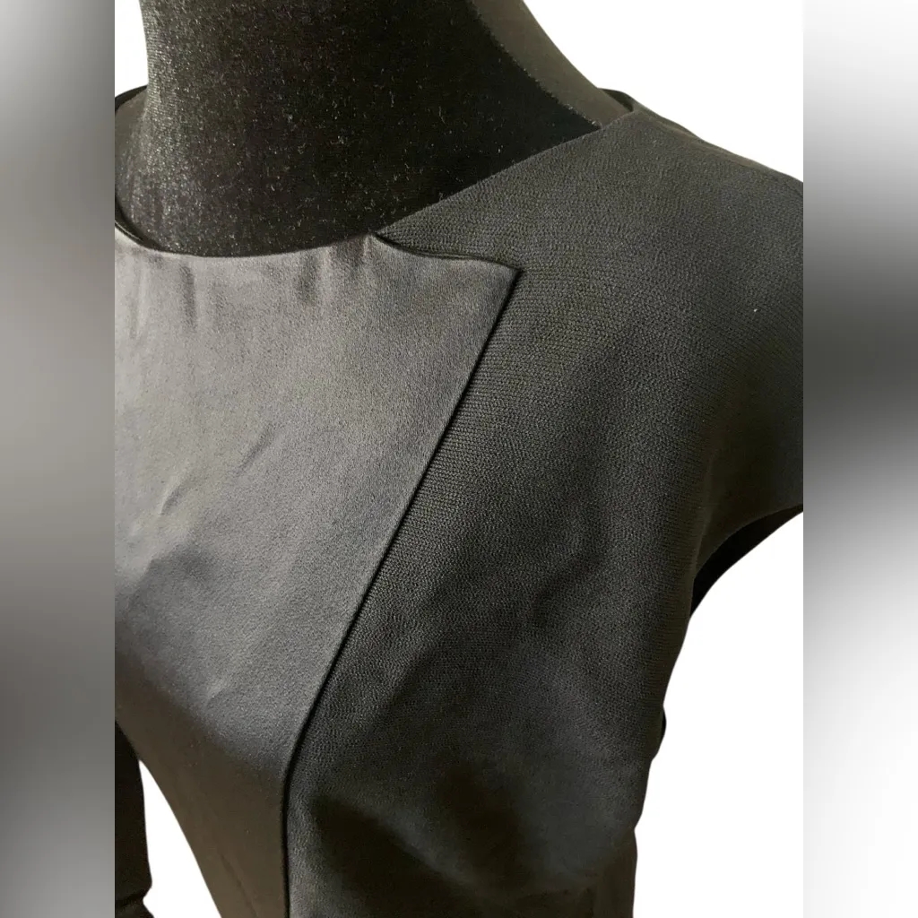 Hugo Boss Sz 8 Black Sheath Career Office Dress - Image 4