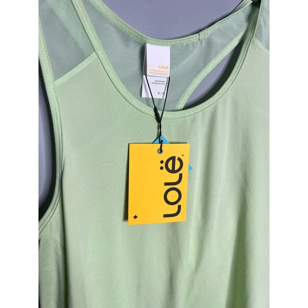 NWT Lole Fancy Tank Size Small Green Mesh Workout Top - Image 4