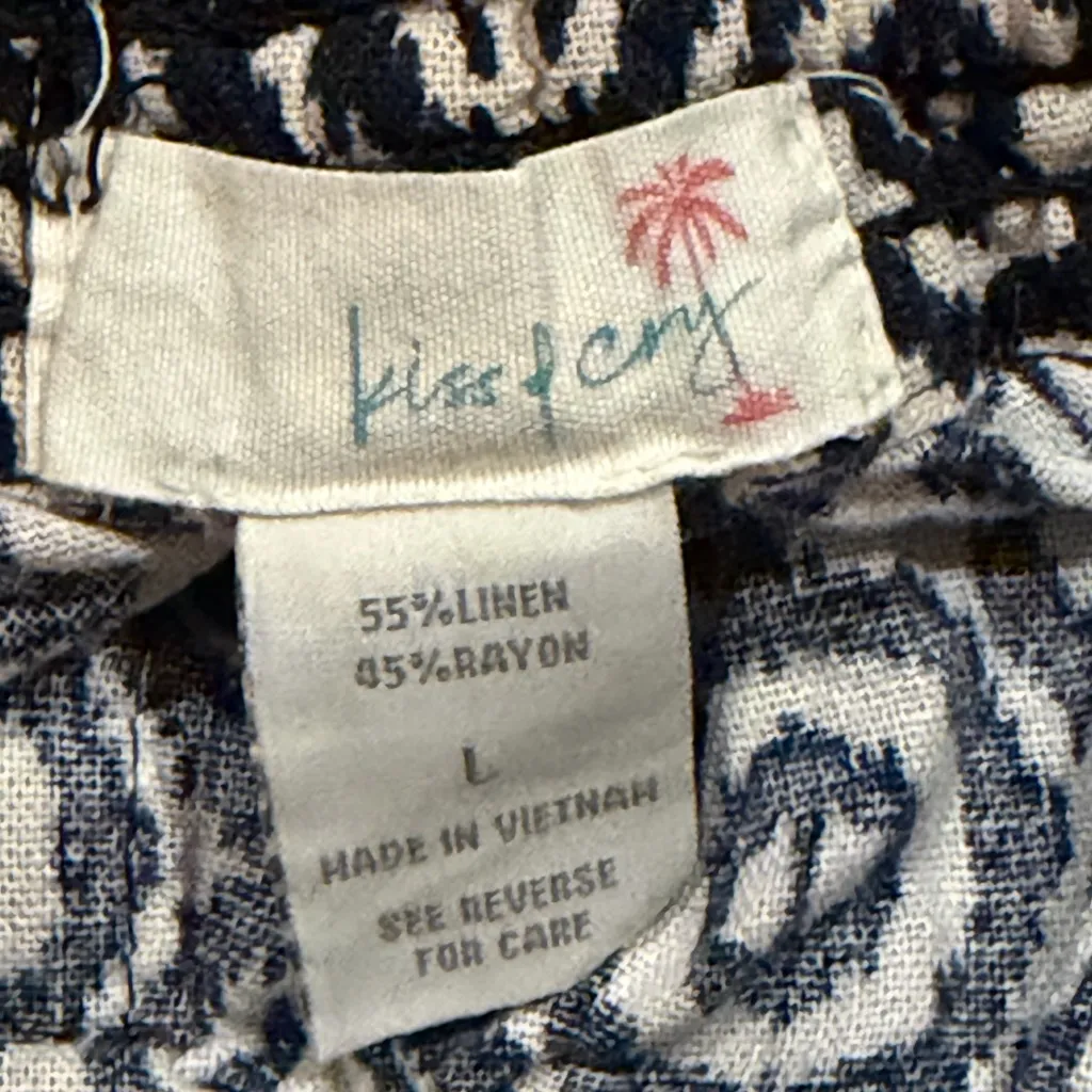 Kiss & Cry Linen Blend Pants Size L - Image 5