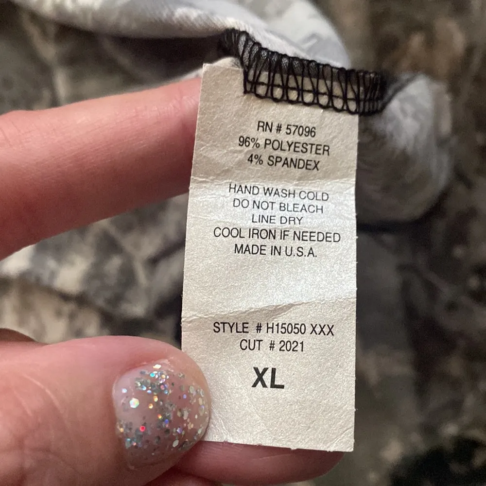 Harmony two piece cami mesh printed kimono top, size XL - Image 6