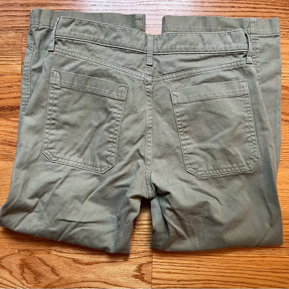 Lucky Brand mid rise crop wide leg olive green jeans size 4 / 27 - Image 9