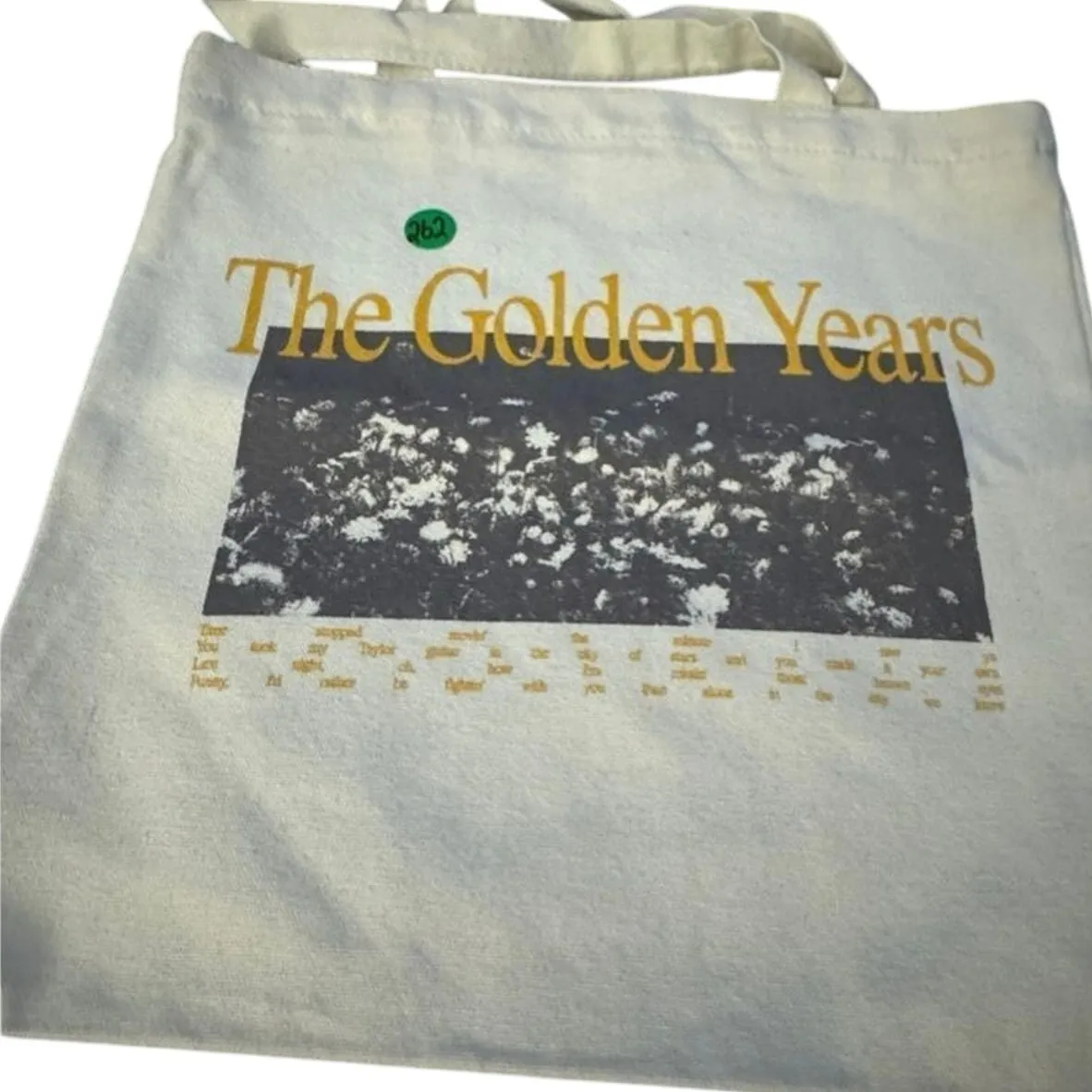 JOSHUA BASSETT The Golden Years Flowers Tote New without Tag MSRP $40 - Image 2