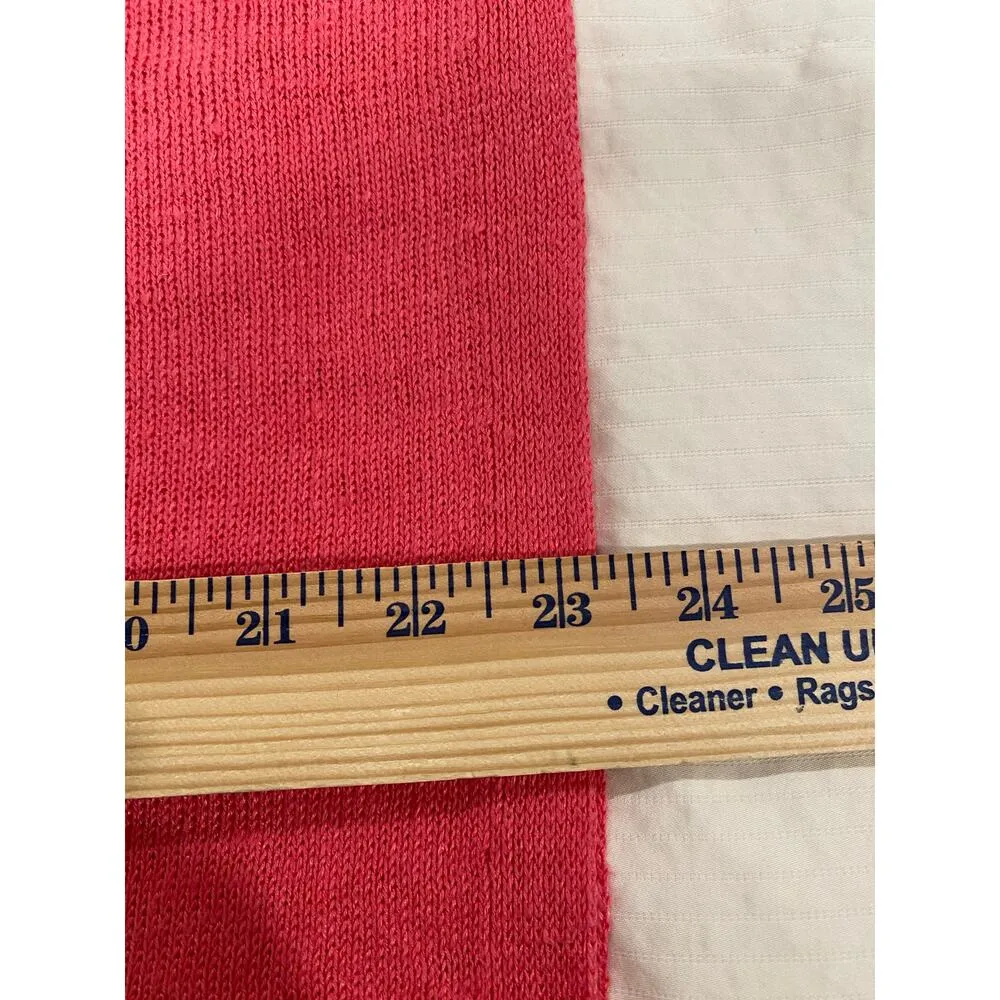 Eileen Fisher Women's Organic Linen Sweater M Pink Red Colorblock Boatneck - Image 7