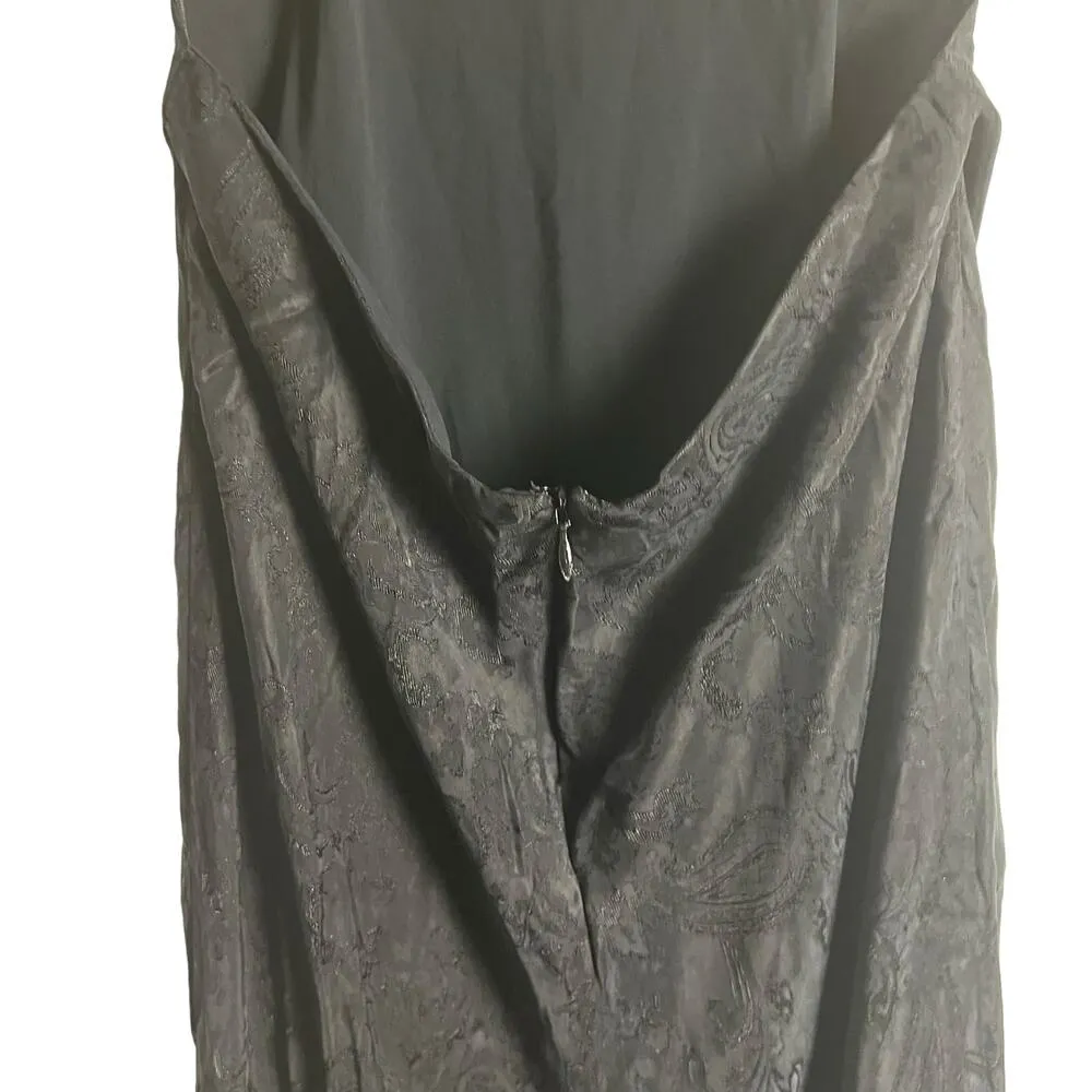 Third Form Black Paisley Triangle Cut Out Sleeveless Midi Dress Size 6 - Image 13