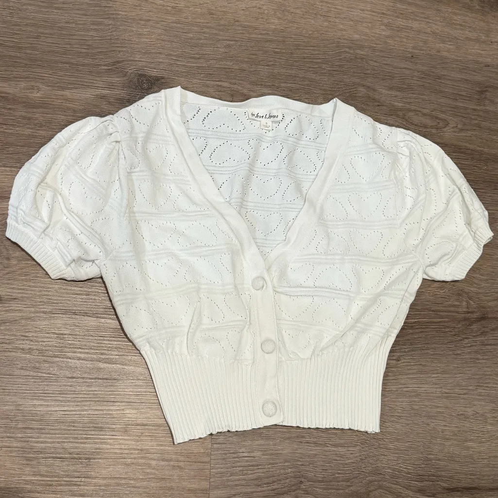 For Love and Lemons Neve Crop Cardigan - Image 8