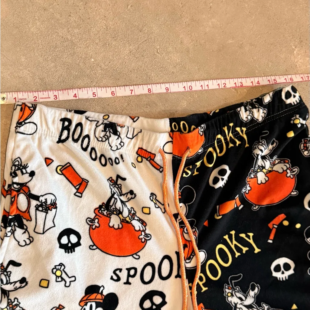 Disney Halloween Mickey Pajama Pants - Black, White, Orange - Image 6