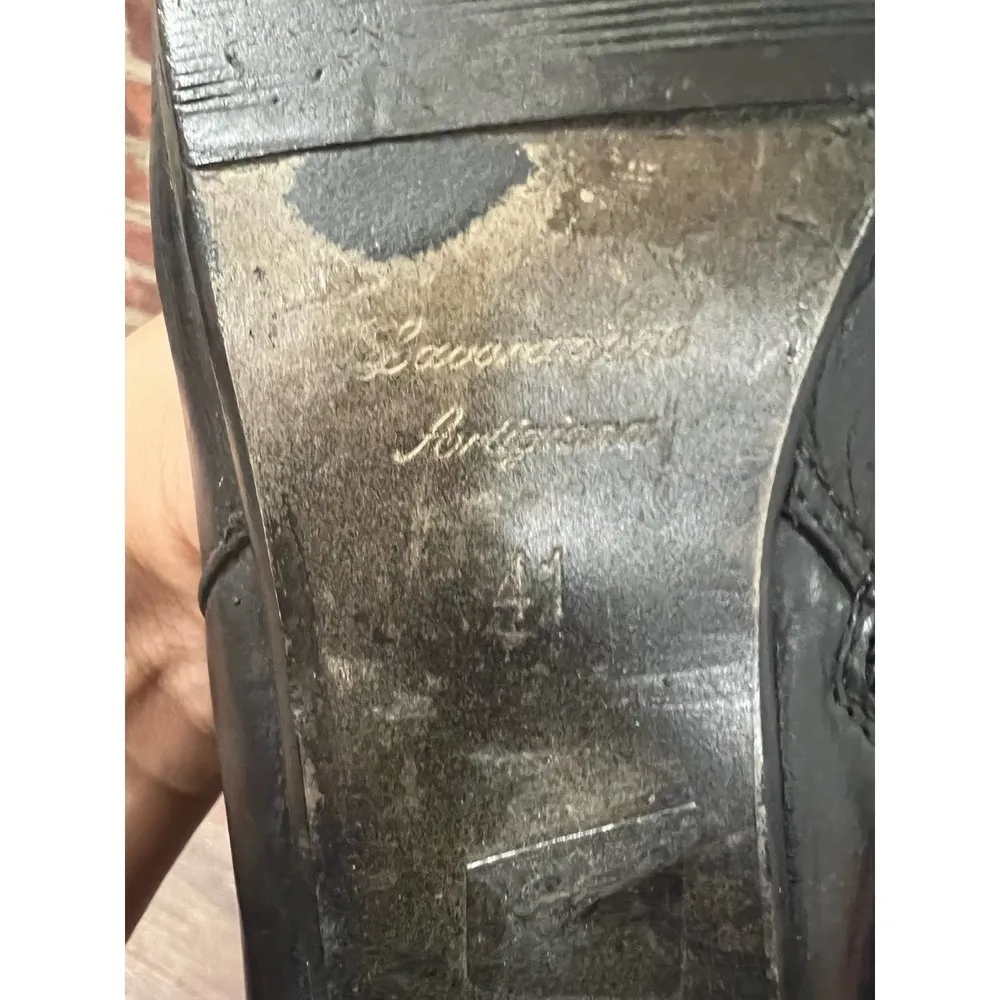 Lavorazione Artigiana Women’s Italian Leather Pointed Toe Ankle boots 9.5 Black - Image 8