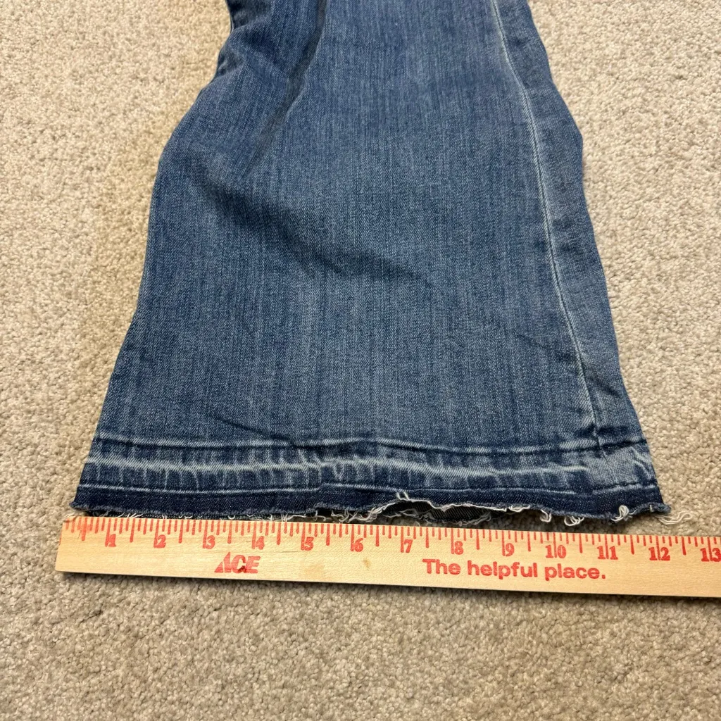 Kut from the Cloth Elena Super Flare Raw Hemmed Long Jeans sz‎ 14 NWT - Image 6