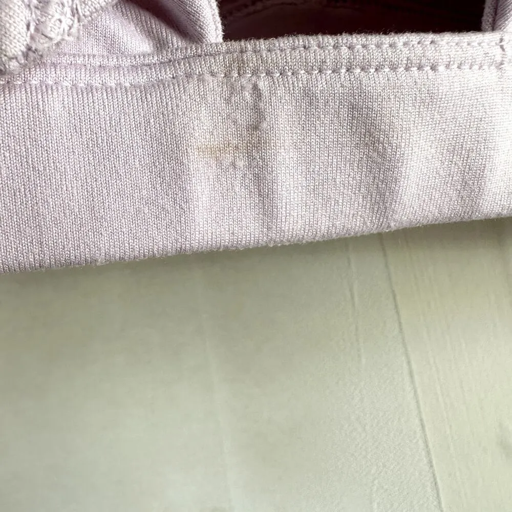 Free People Movement Ursa Bra Tie Front Deep V Stretch Pink Large Purple - Image 7