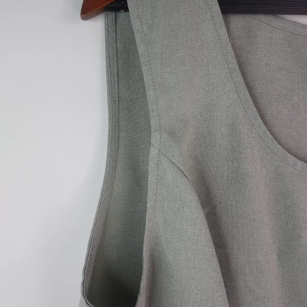 Perceptions 18W Green Sleeveless Shell Top Plus - Image 2