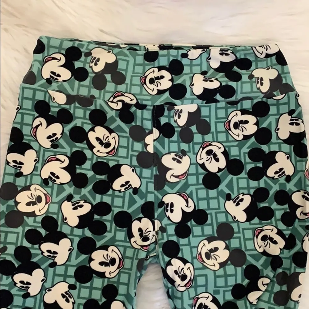 lularoe • Green Mickey Mouse Disney leggings - Image 5