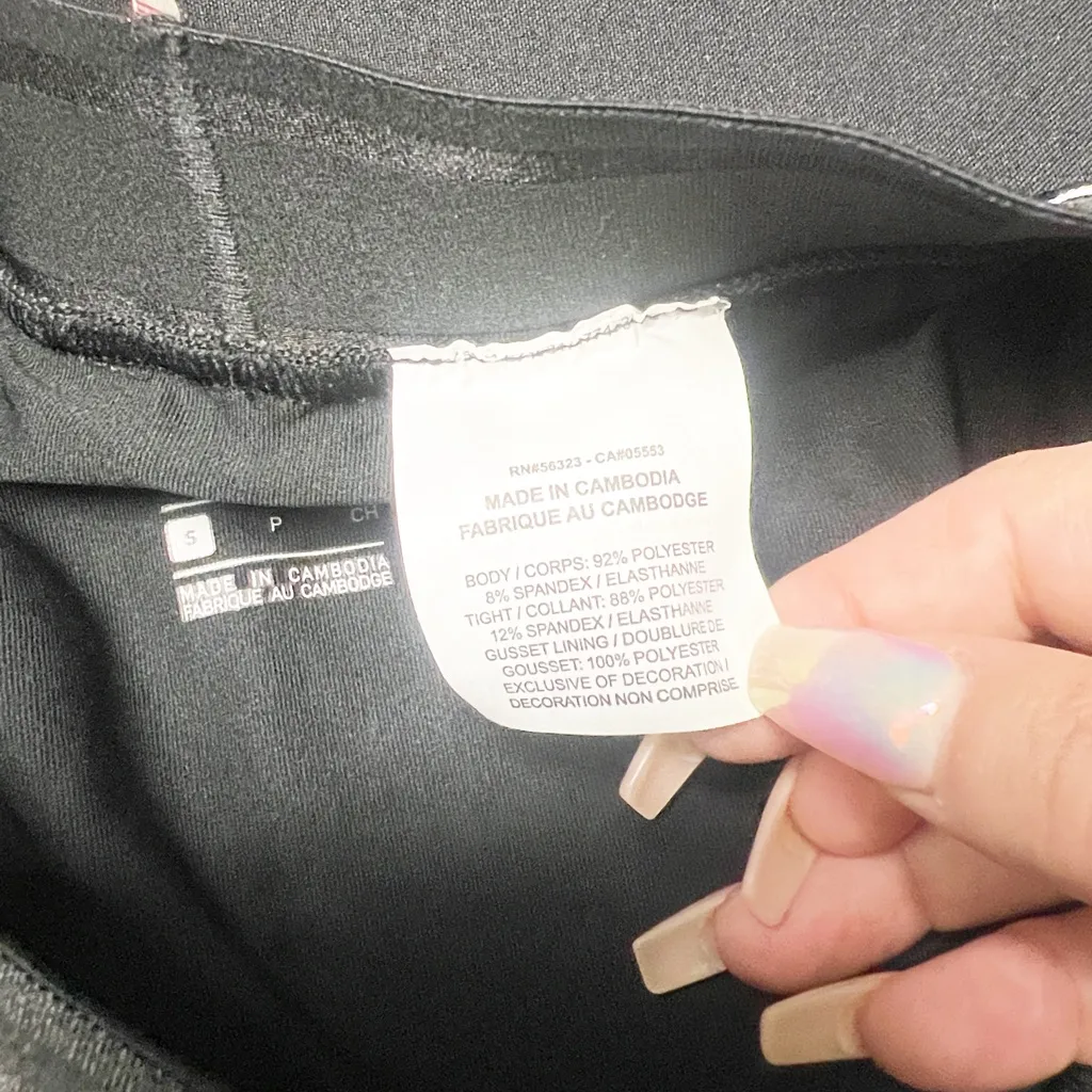 Nike Dri-fit ribbed black and white tennis pull on skort - Image 8